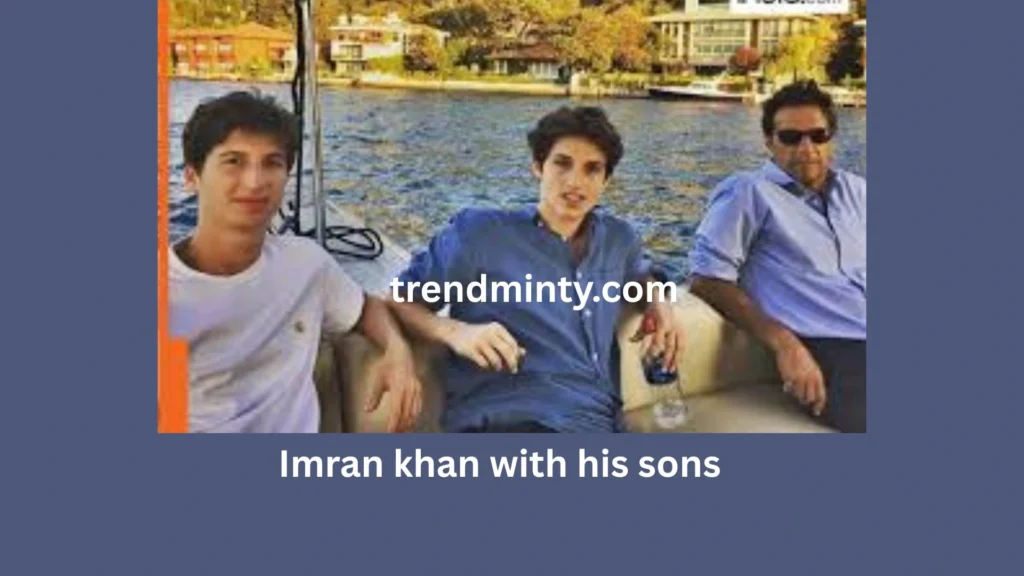 Imran khan with his sonss